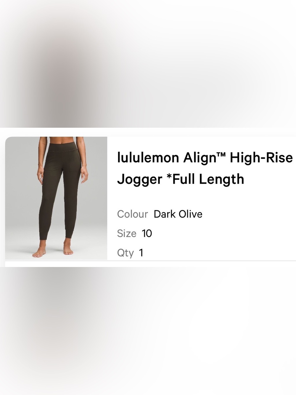 lululemon athletica Align Olive Green joggers - Picture 5 of 5